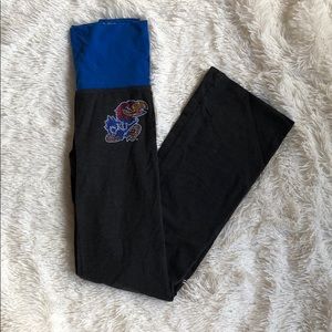 KU Yoga Pants- Victoria’s Secret Pink